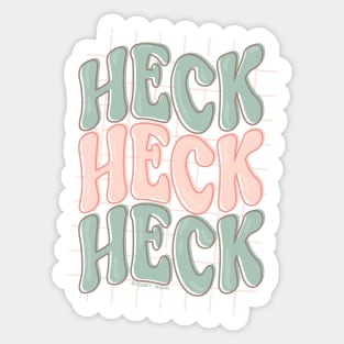 Triple Heck (Mint / Pink) Sticker